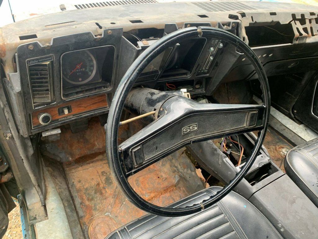 missing drivetrain 1969 Chevrolet Camaro Super Sport BIG Block SS Solid PROJECT
