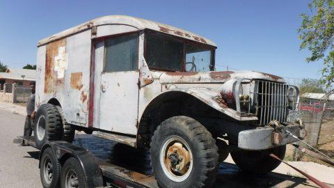 military 1953 Dodge 4X4 Ambulance Project for sale
