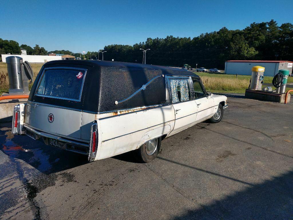 needs TLC 1974 Cadillac Commercial Chassis hearse project