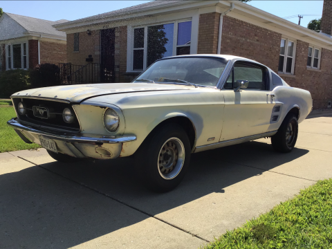 solid 1967 Ford Mustang project for sale