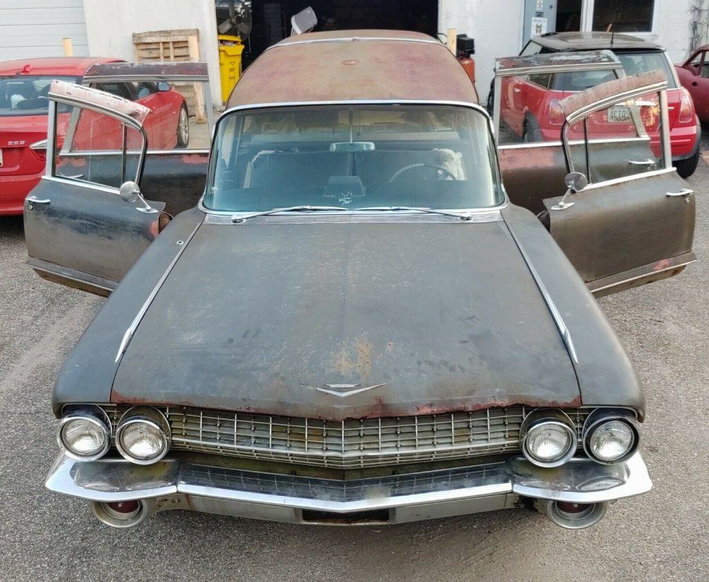 combination 1961 Cadillac Superior Royale Crown hearse project