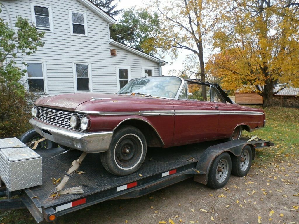 missing engine 1962 Ford Galaxie Convertible Sunliner project