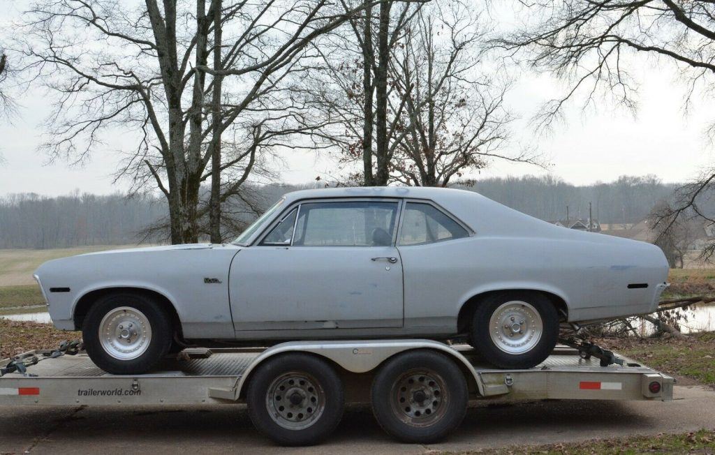 solid 1970 Chevrolet Nova 2 door coupe project