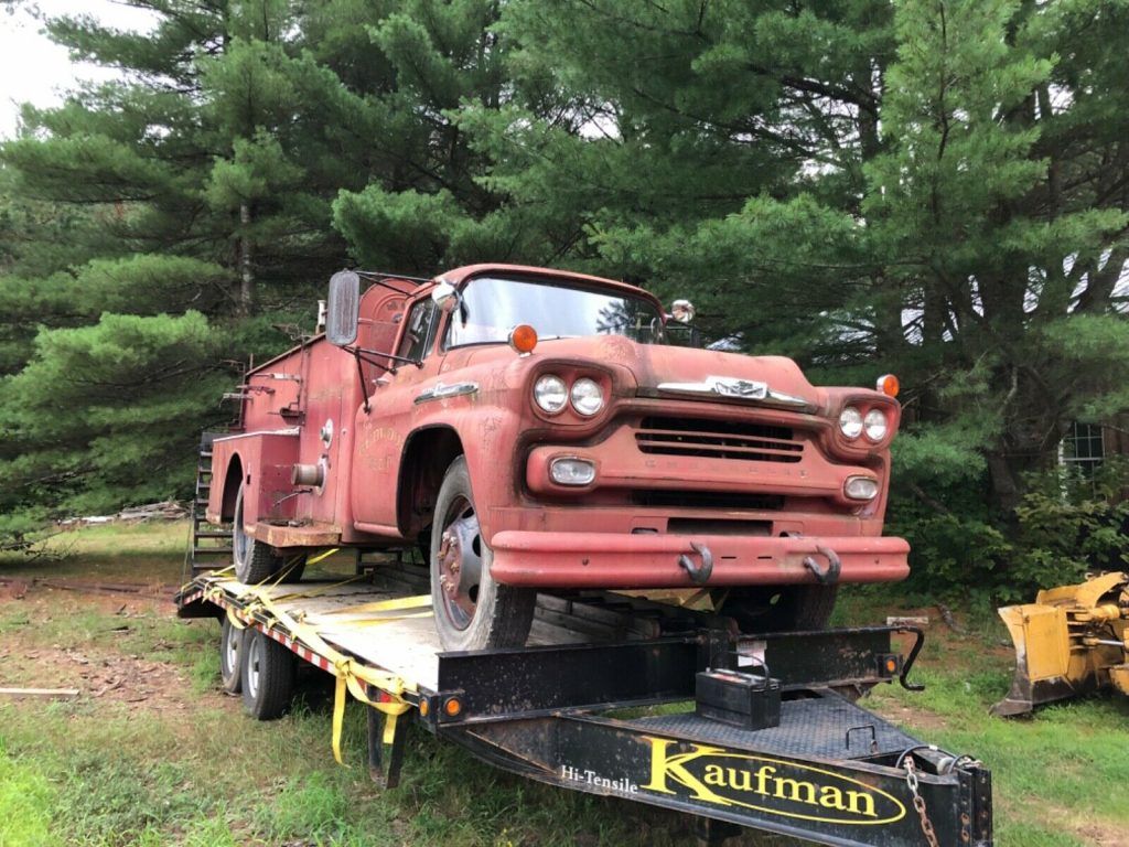 solid 1958 Chevrolet Viking 60 Fire Truck project