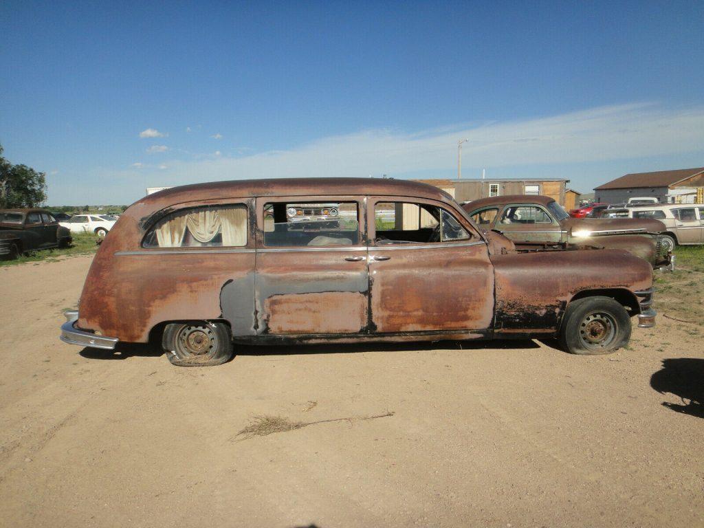 very solid 1948 Packard Henney Hearse project
