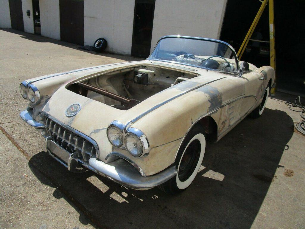 some work done 1958 Chevrolet Corvette project