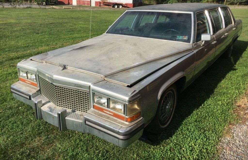 needs work 1987 Cadillac Brougham limousine project