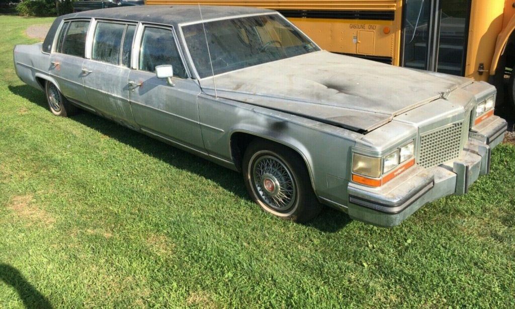 needs work 1987 Cadillac Brougham limousine project