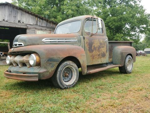 solid 1951 Ford F1 half ton Pickup truck project for sale
