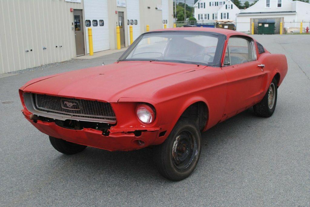 missing engine 1968 Ford Mustang Project