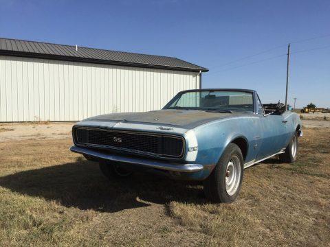 needs restoration 1967 Chevrolet Camaro RS/SS Convertible project for sale