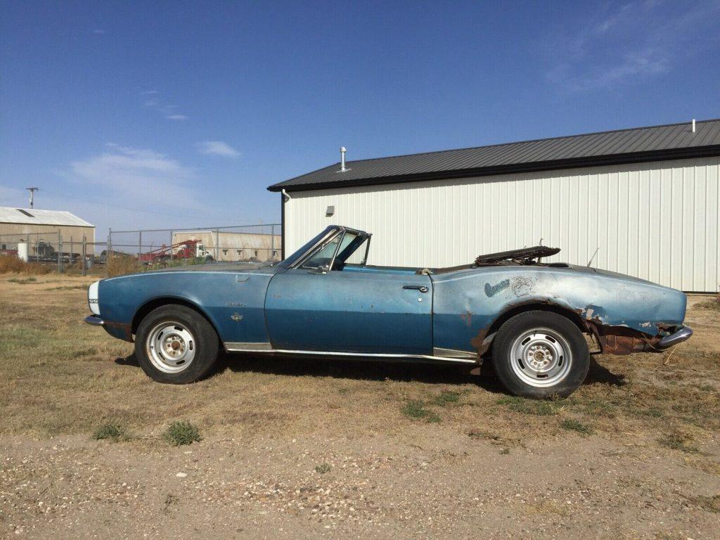 needs restoration 1967 Chevrolet Camaro RS/SS Convertible project