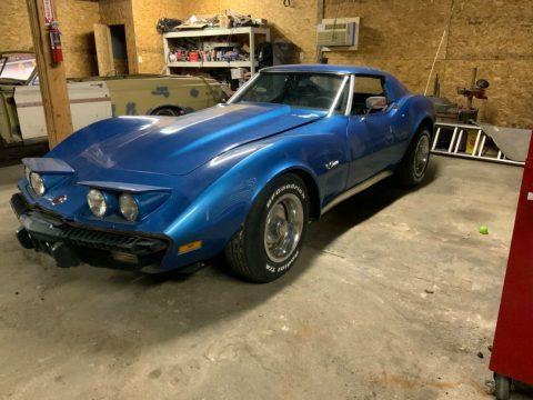 barn find 1975 Chevrolet Corvette project for sale