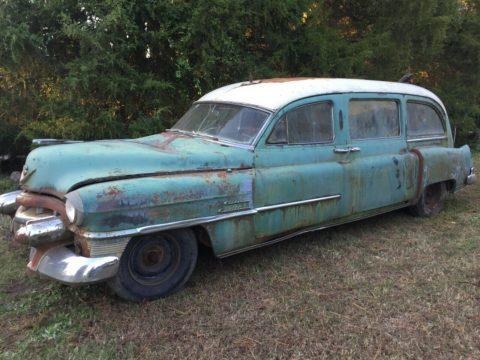 non running 1953 Cadillac Hearse project for sale