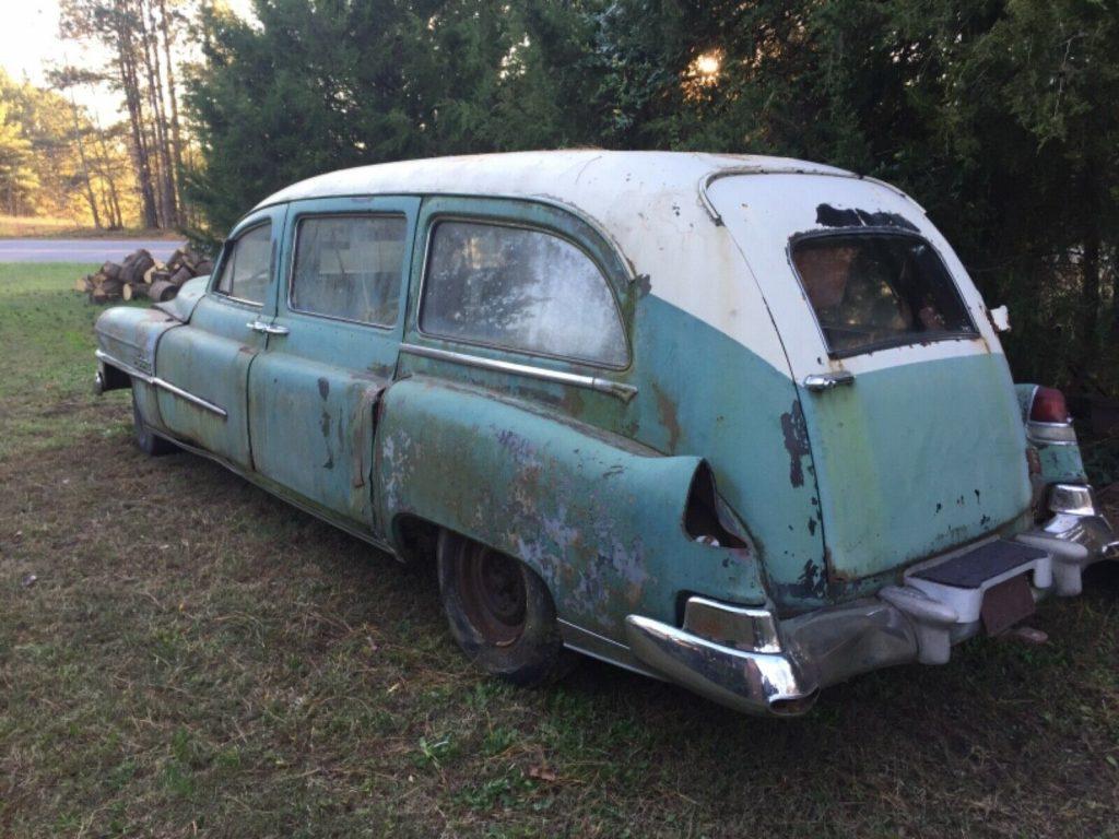 non running 1953 Cadillac Hearse project