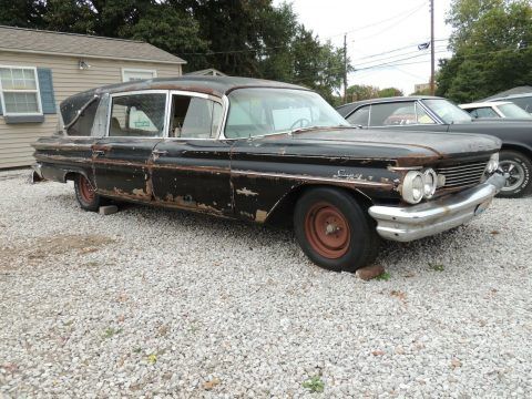 rare 1960 Pontiac Bonneville Hearse project for sale