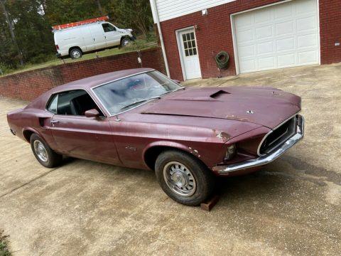 running and driving 1969 Ford Mustang project for sale
