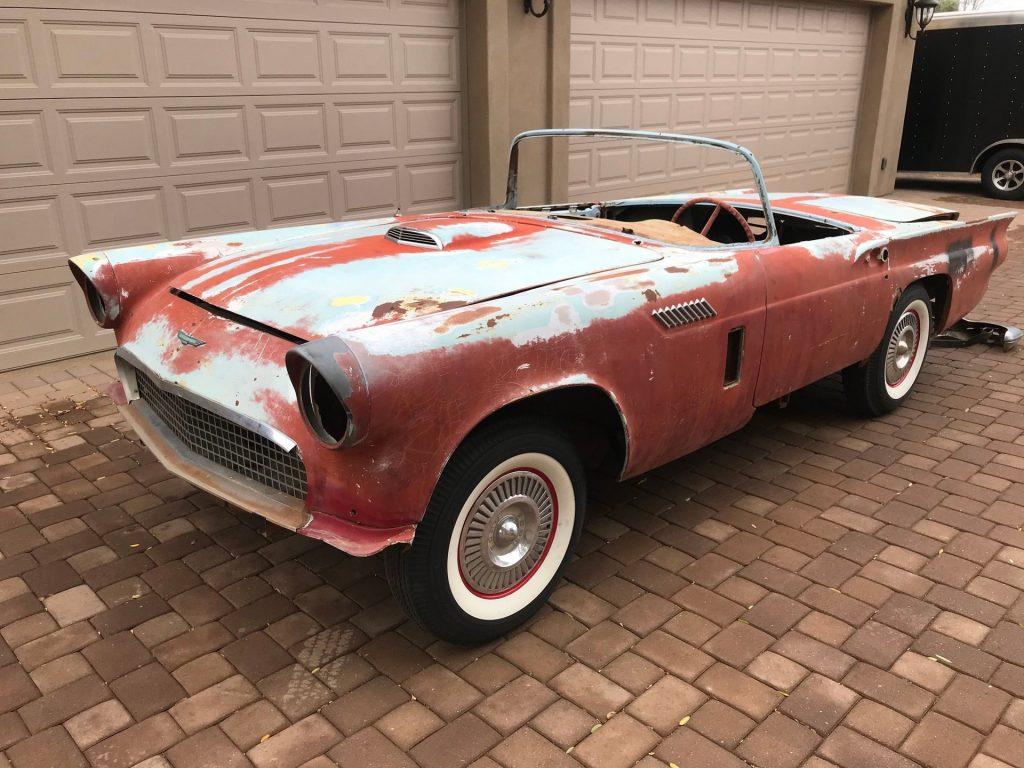 1957 Ford Thunderbird Convertible project [great for restoration or customization]