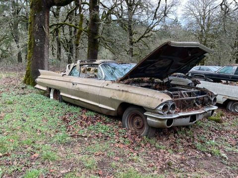 solid 1961 Cadillac Series 62 project for sale