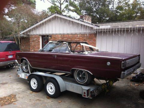 1966 Plymouth Satellite Convertible Project for sale
