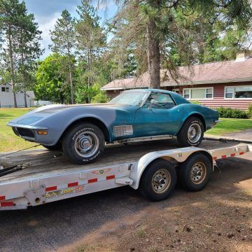 1970 Chevrolet Corvette convertible project car with the optional hard top for sale