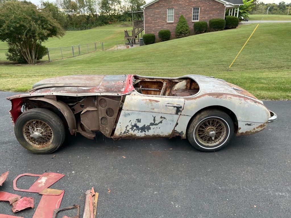 1960 Austin Healey 3000, rare BN7 two seater, clean title, restoration project