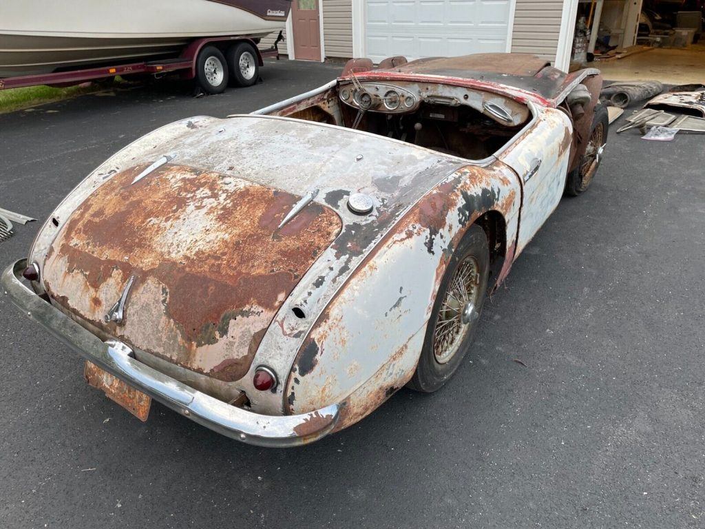 1960 Austin Healey 3000, rare BN7 two seater, clean title, restoration project
