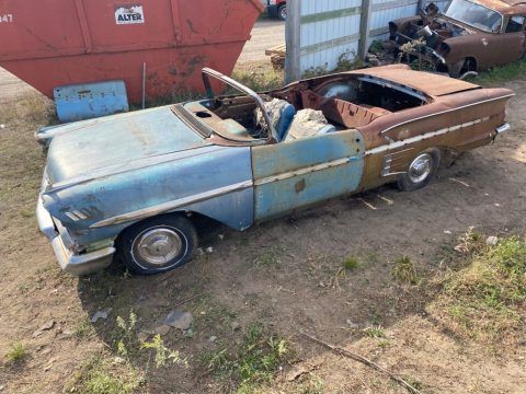 1958 Chevrolet Impala Convertible project [very rusty] for sale