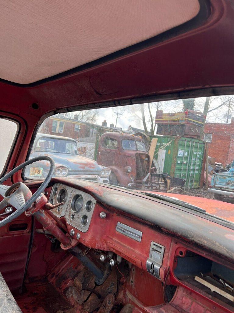 1955 GMC 100 Big Back Window Western Patina Farm Truck V8 Hydramatic