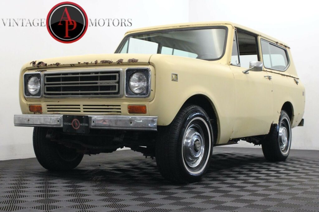 1977 International Scout Barn Find Running Project V8 4X4