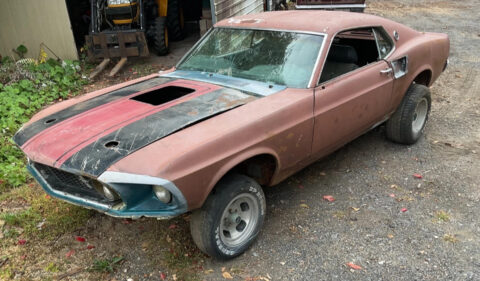 1969 Ford Mach 1 Mustang Fastback 4 Speed Disc Brakes Posi Shaker Hood Project Car for sale