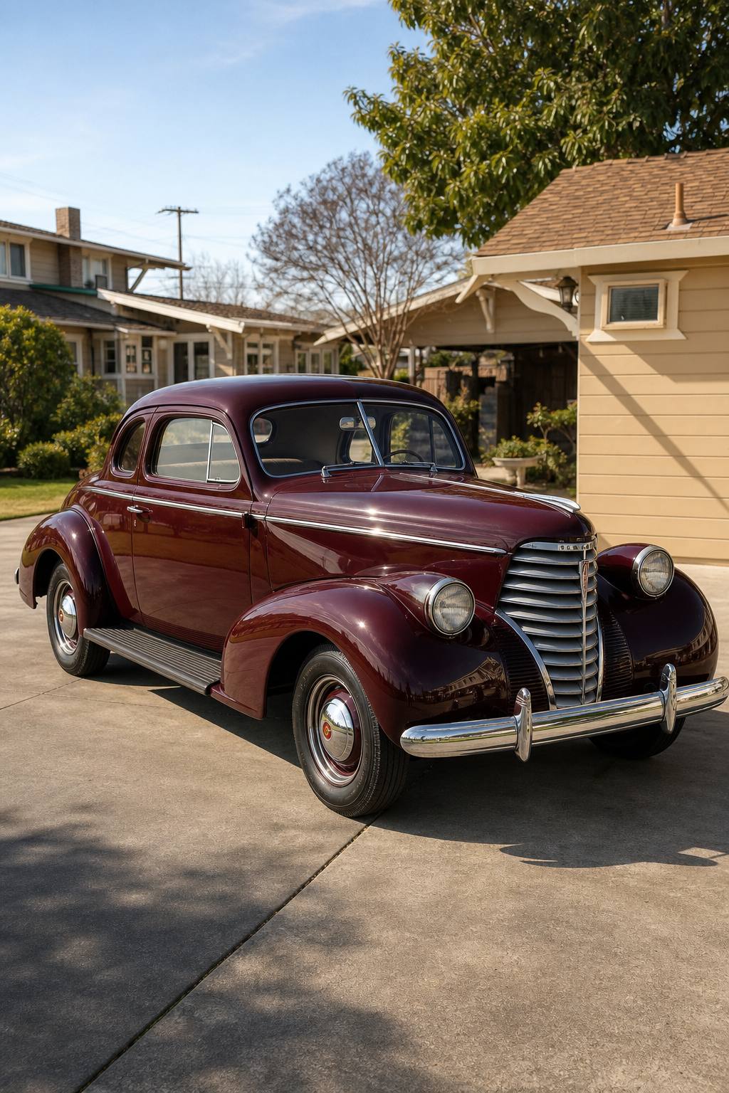 1938 Oldsmobile 2 Door Coupe AI restoration vision