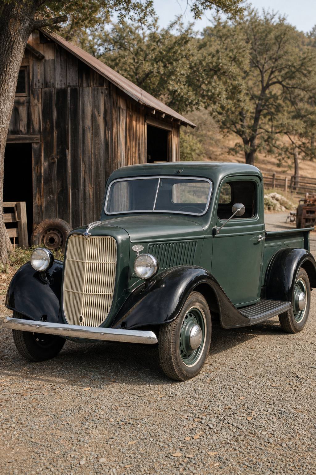 1936 Ford pickup truck project Barn Find AI restoration vision