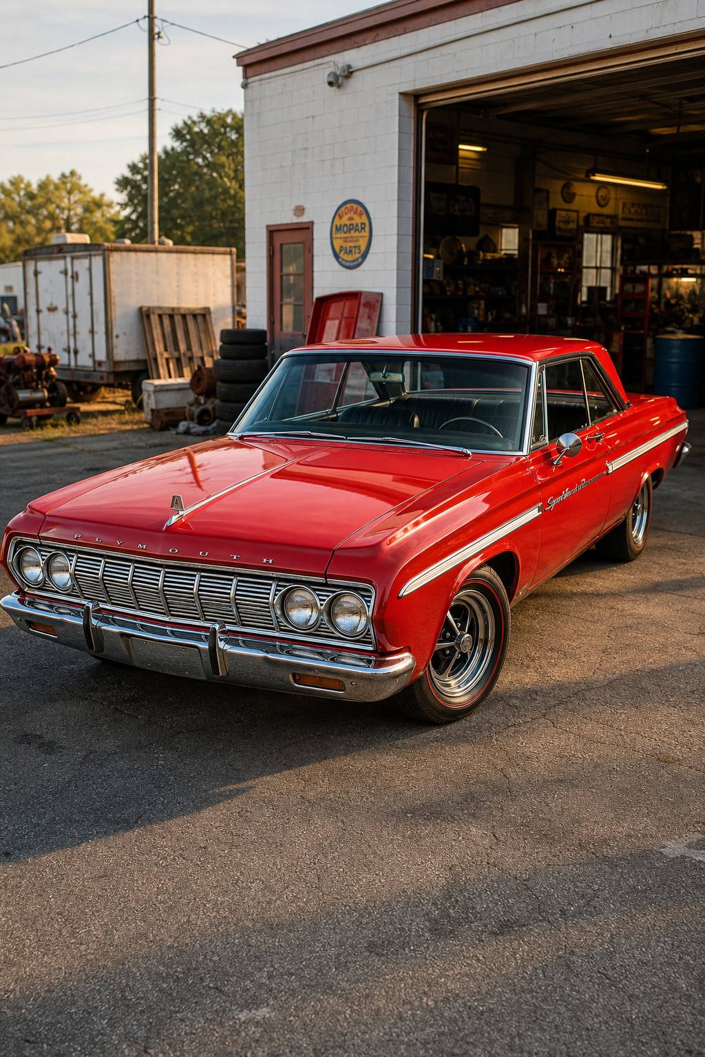 1964 Plymouth Sport Fury AI restoration vision