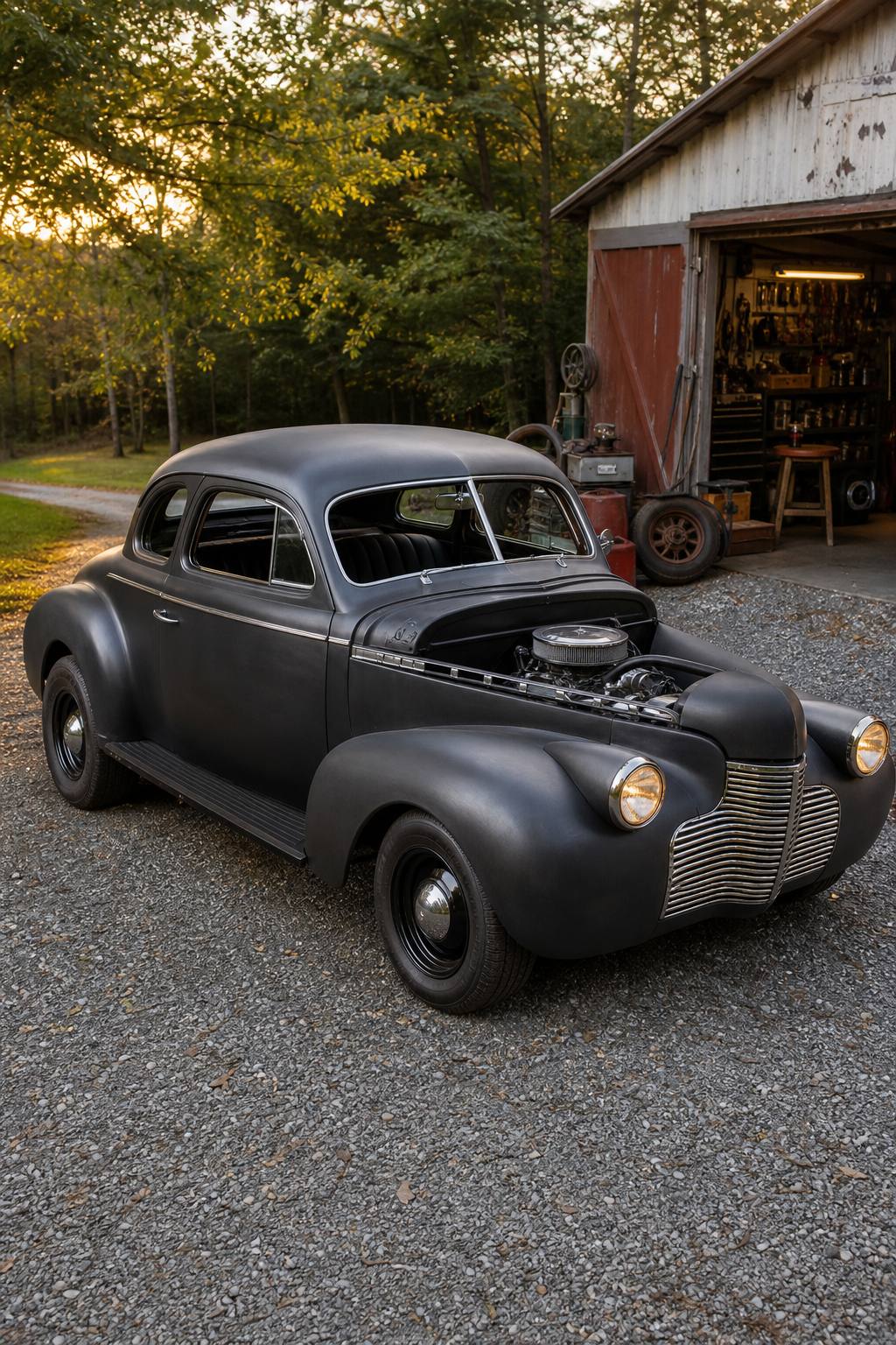 1940 Chevrolet Coupe Project Rat Rod AI restoration vision