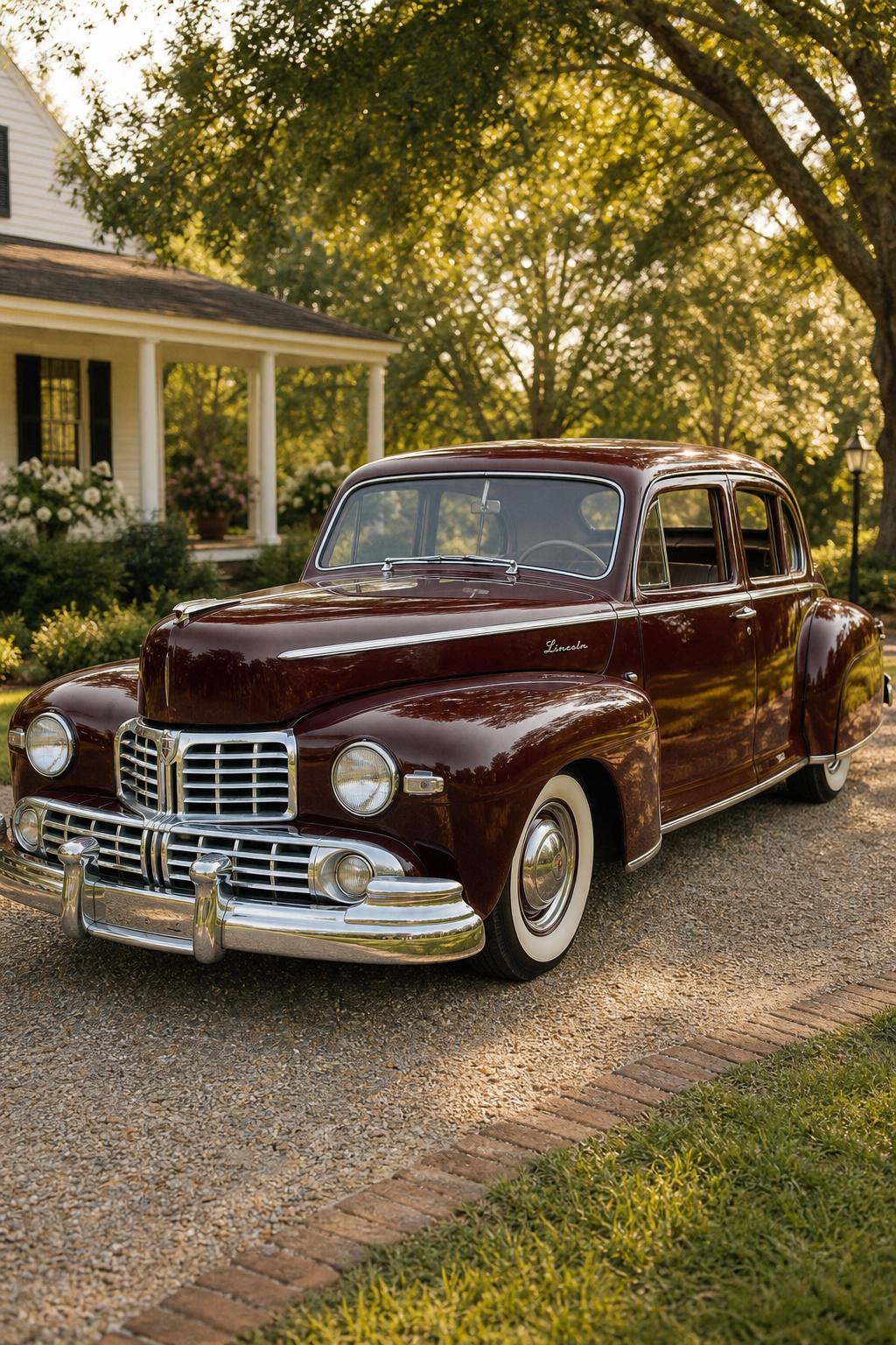 1947 Lincoln four door sedan AI restoration vision