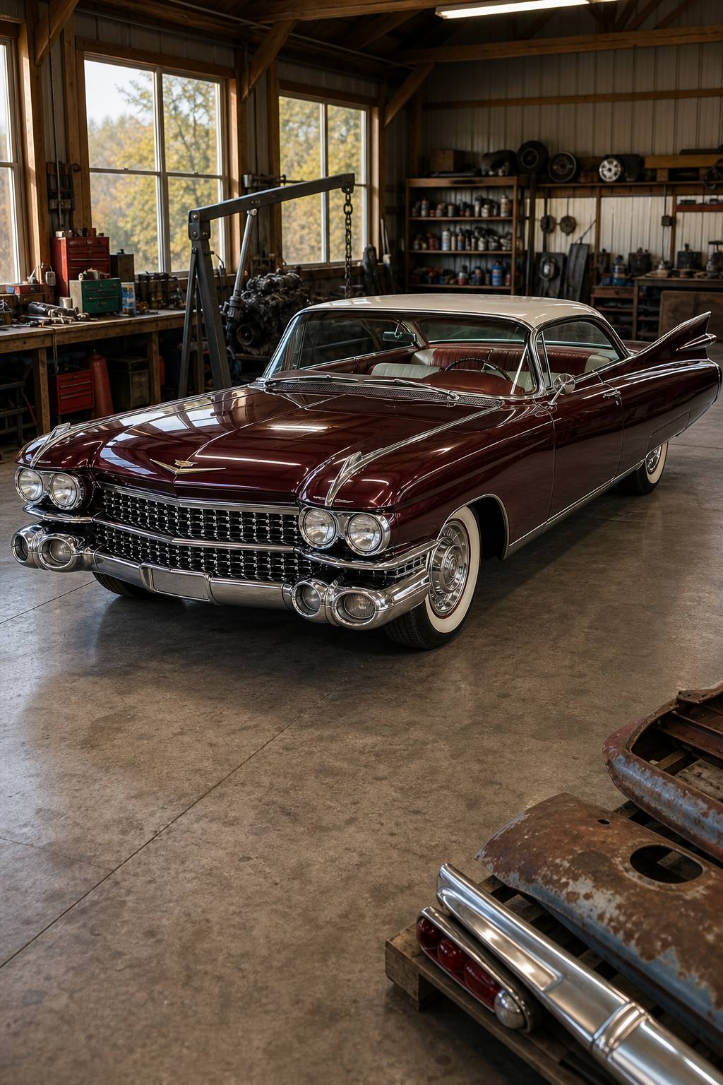 1959 Cadillac Coupe Project Car AI restoration vision