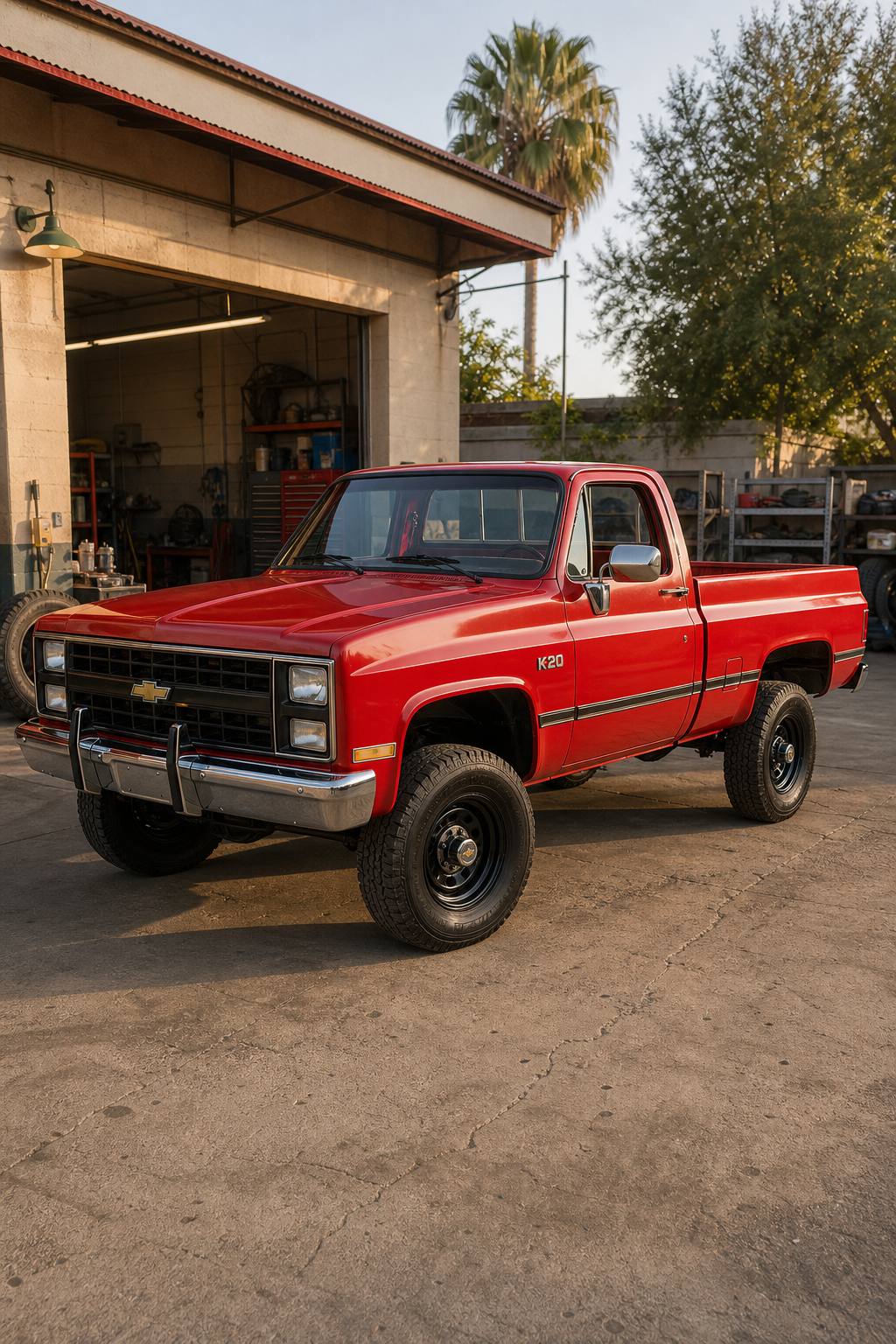1985 Chevrolet K20 Pickup Red 4WD Automatic AI restoration vision