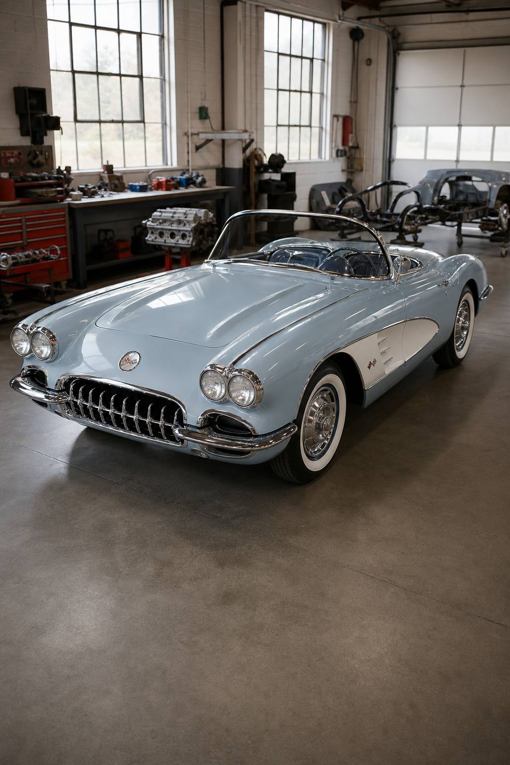 1959 Chevrolet Corvette Project AI restoration vision