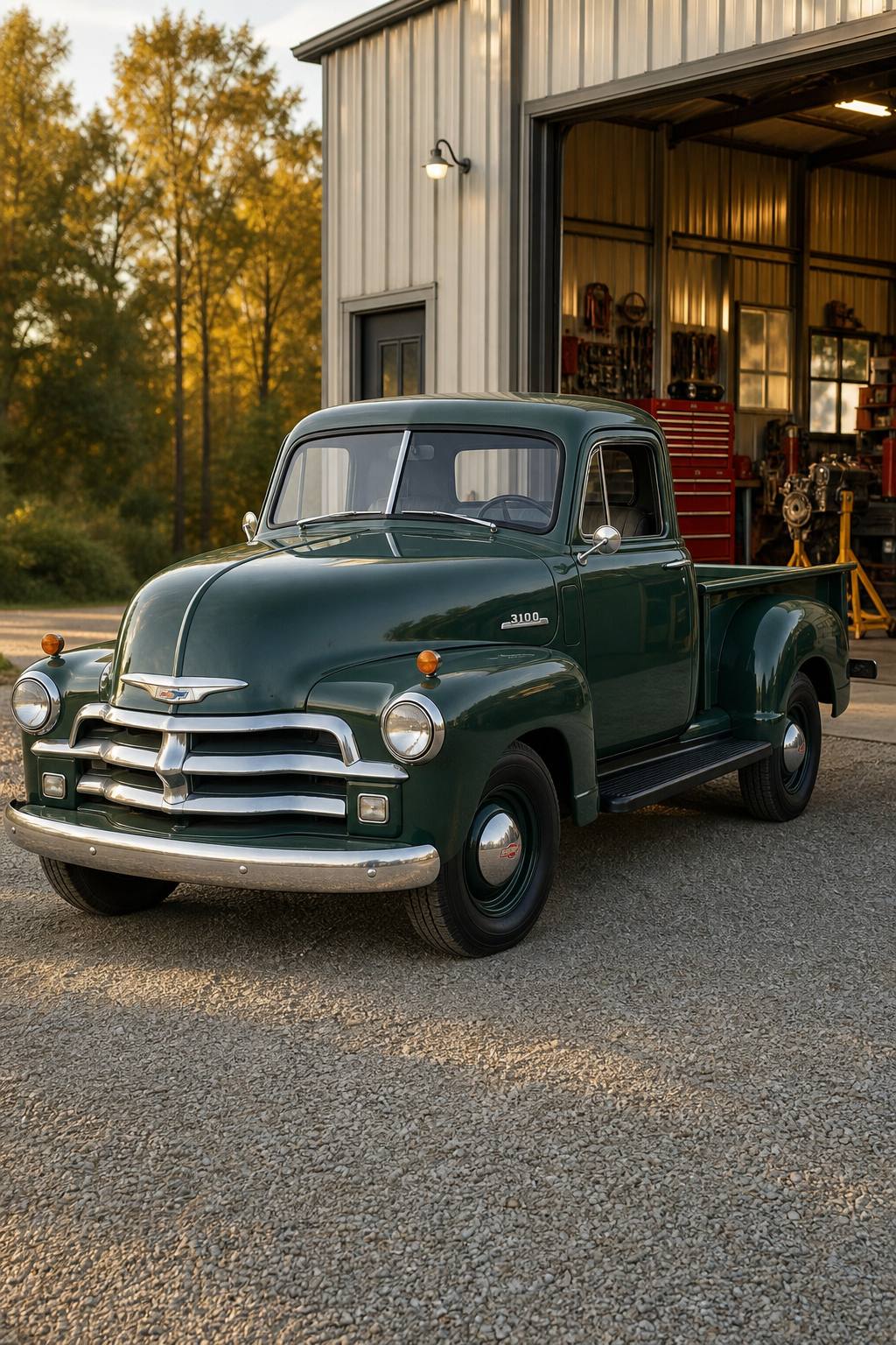 1954 Chevy 3100 Pickup AI restoration vision