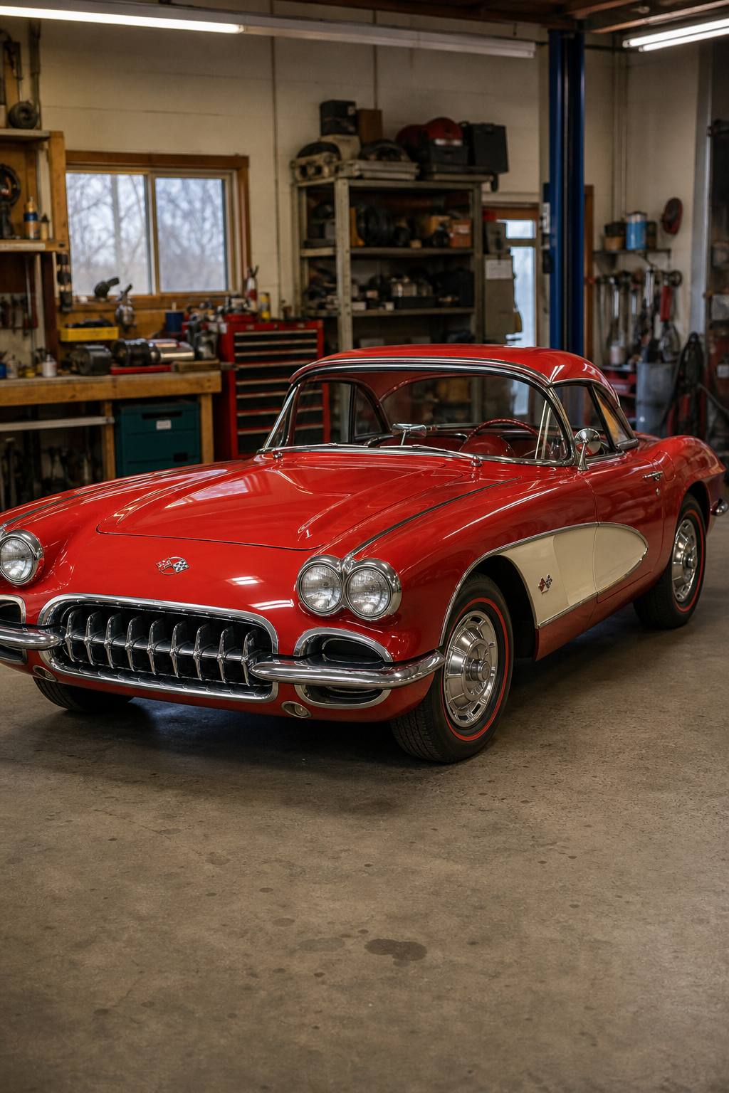 1961 Chevrolet Corvette AI restoration vision