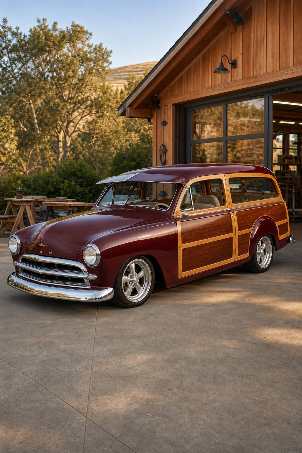 1949 Ford Woodie Wagon Project barn find AI restoration vision