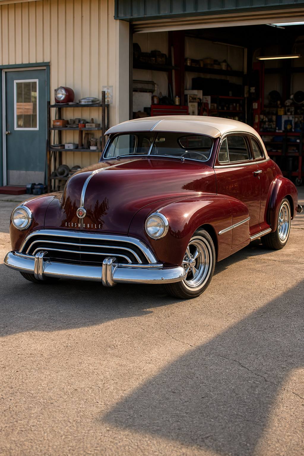 1948 Oldsmobile Coupe Street Rod Project Car AI restoration vision