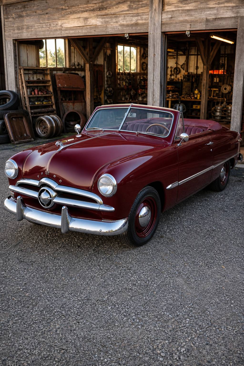 1949 Ford Custom Convertible AI restoration vision