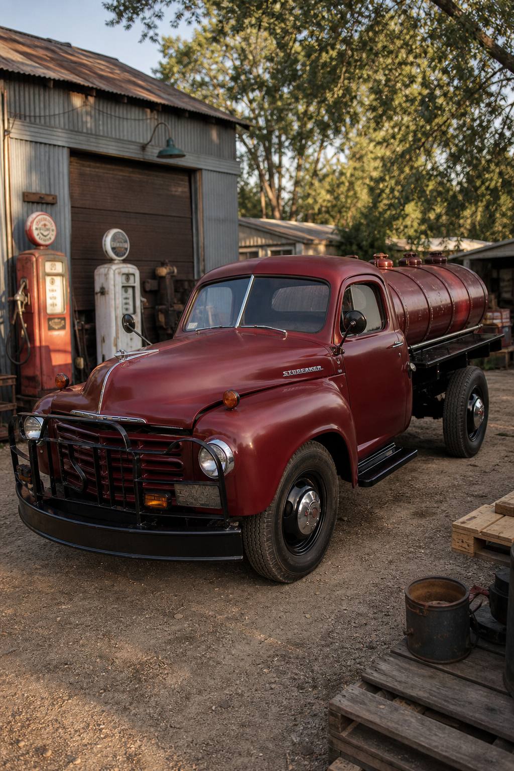 1949 Studebaker 1 Ton Tanker-Truck Project Truck AI restoration vision