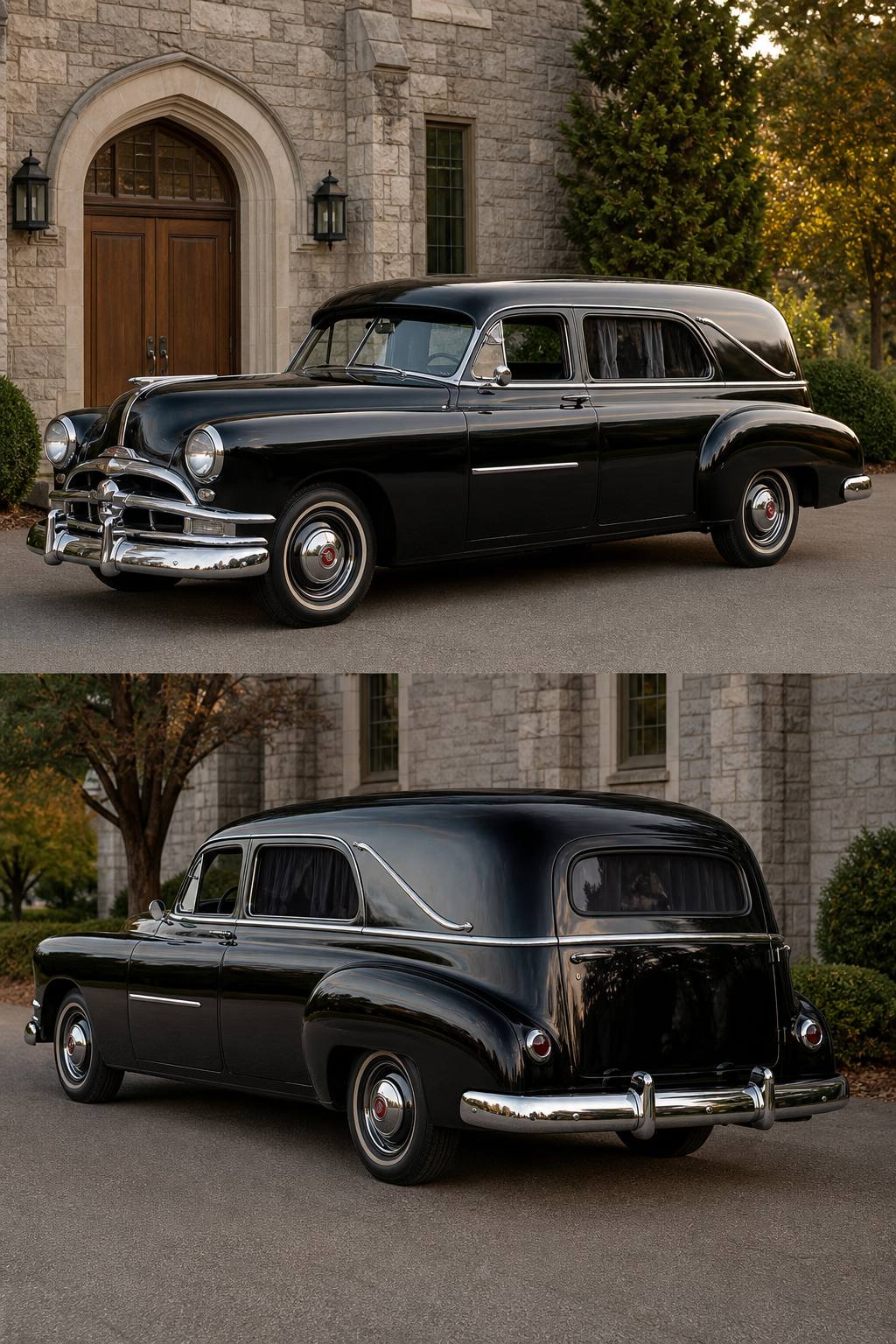 1952 Pontiac Hearse AI restoration vision
