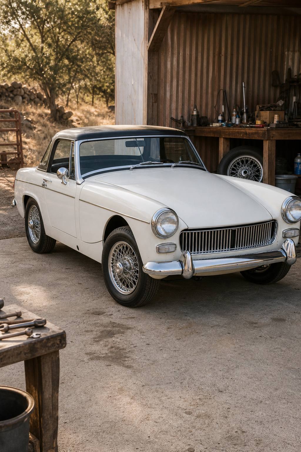 1967 MG Midget Project AI restoration vision