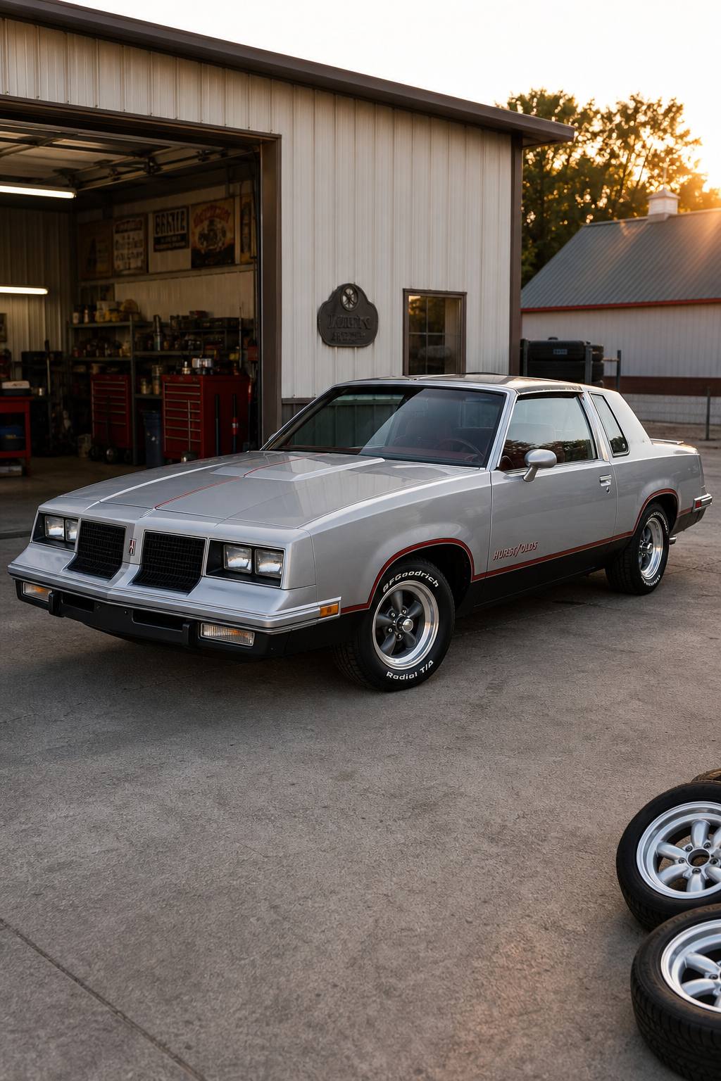 1984 Oldsmobile Cutlass Calais Coupe Grey AI restoration vision