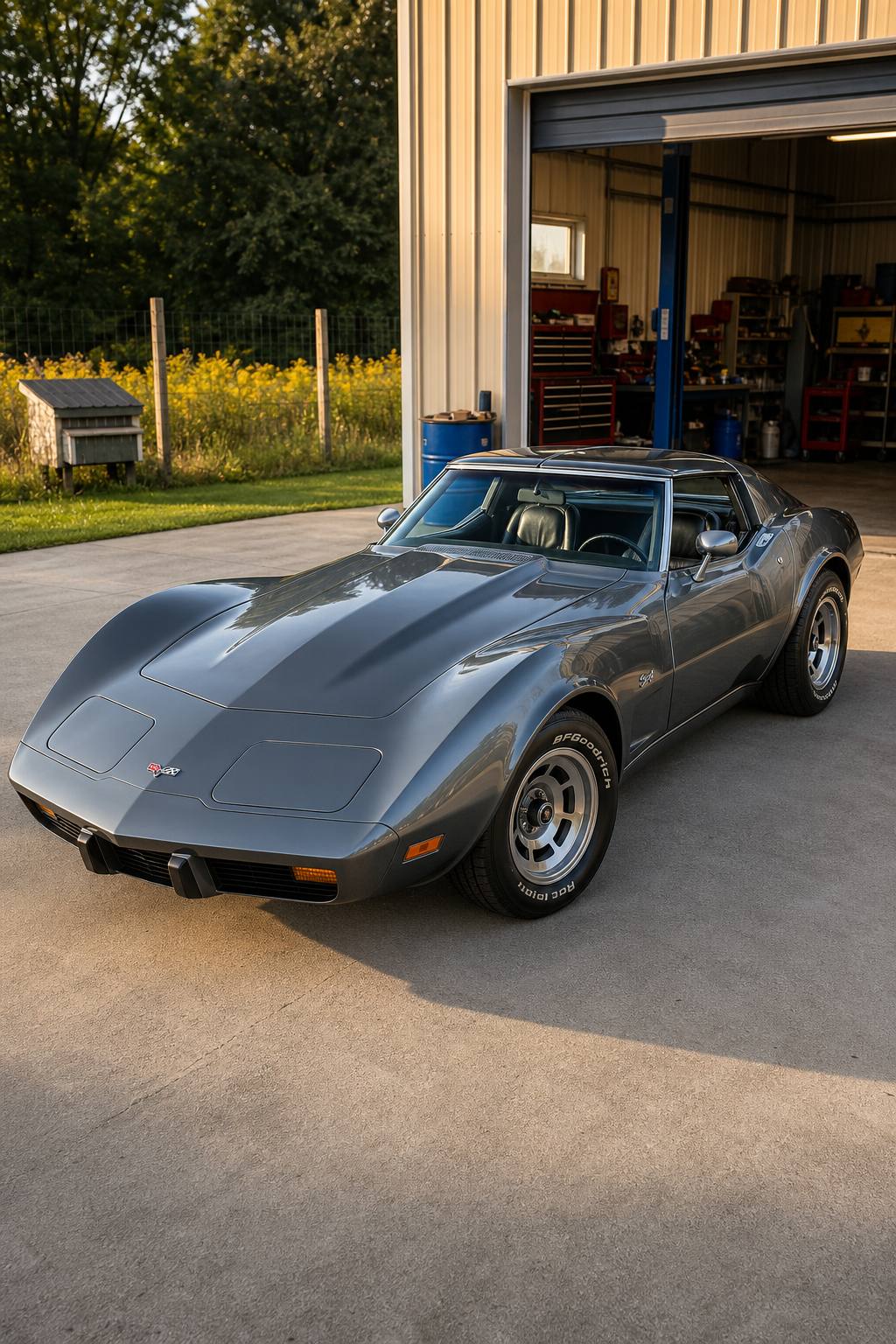1977 Chevrolet Corvette project car AI restoration vision
