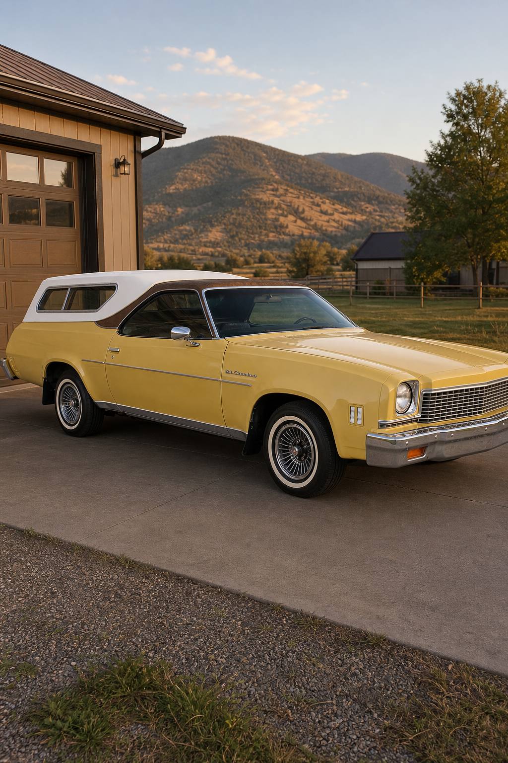 1973 Chevrolet El Camino AI restoration vision